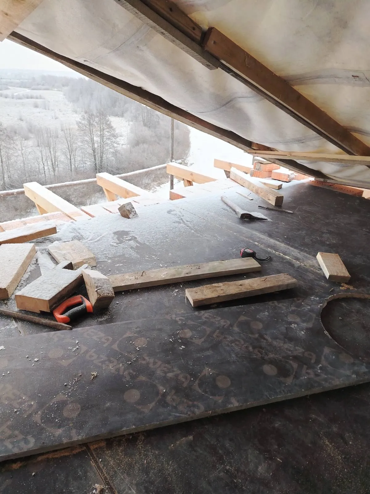 Опалубка галереи 3-й этаж