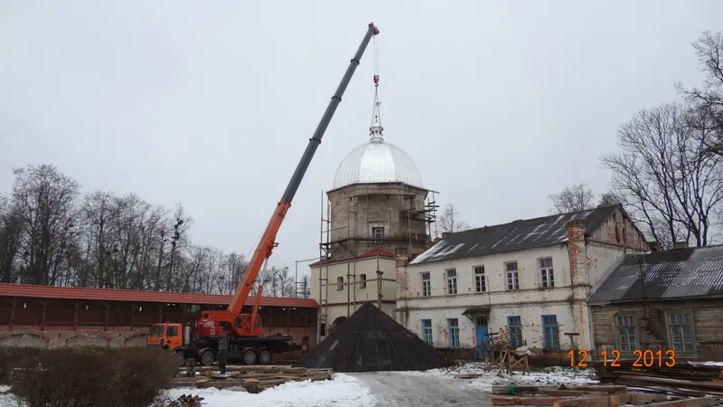 Фонарик на месте - купол в сборе